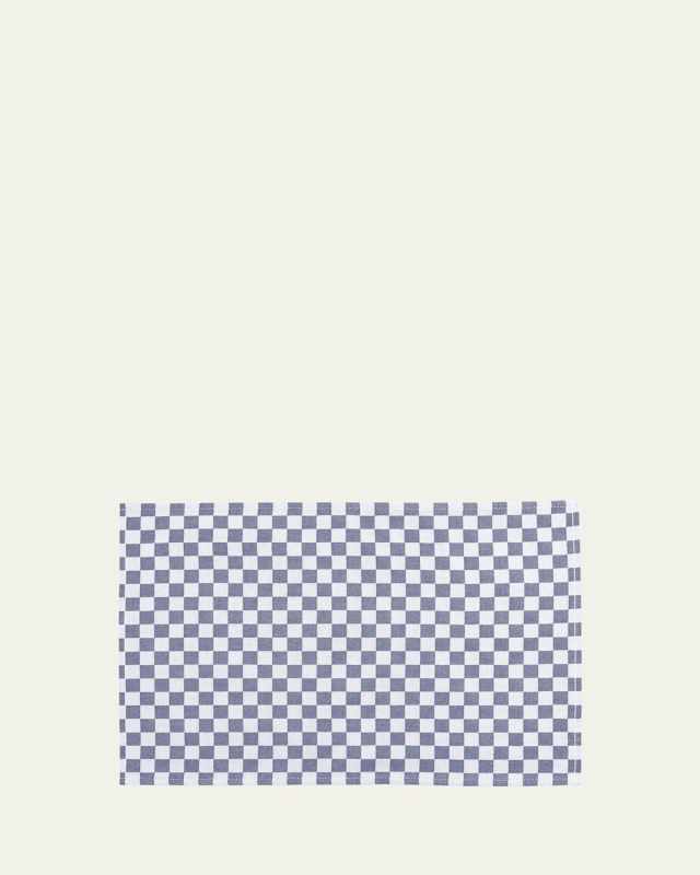 Navy Check Placemats, Set of 4
